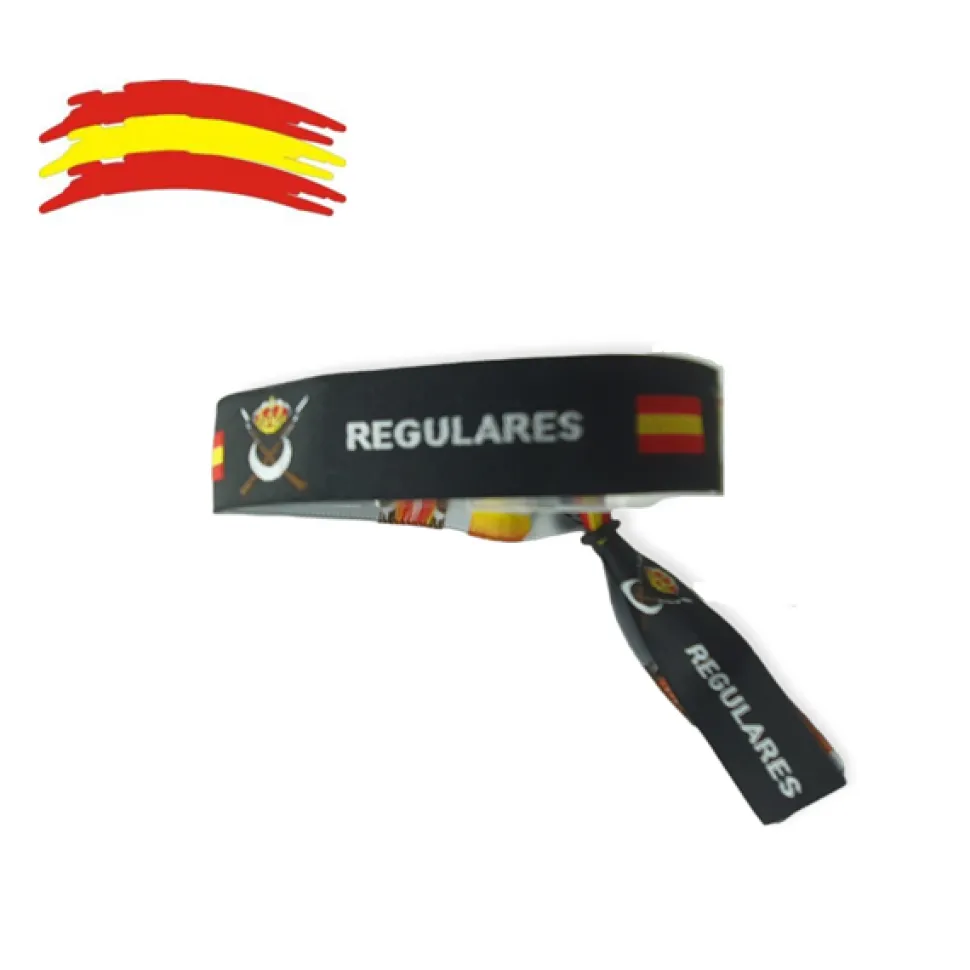 Pulseras 10 Unidades cinta bordada ajustable negra de Regulares