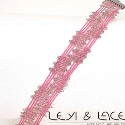 Clearance Leyi & Lace Pulsera Zig Zag Rosa