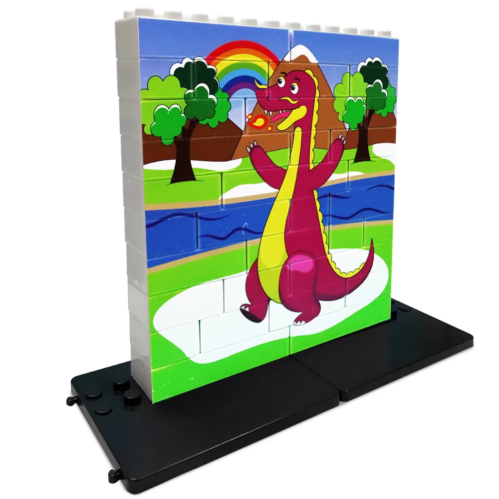Game Movil Puzle vertical Dragón rosa - caja de 32 piezas