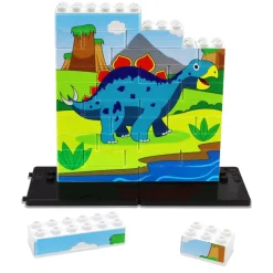 Puzle vertical Estegosaurio - caja de 32 piezas
