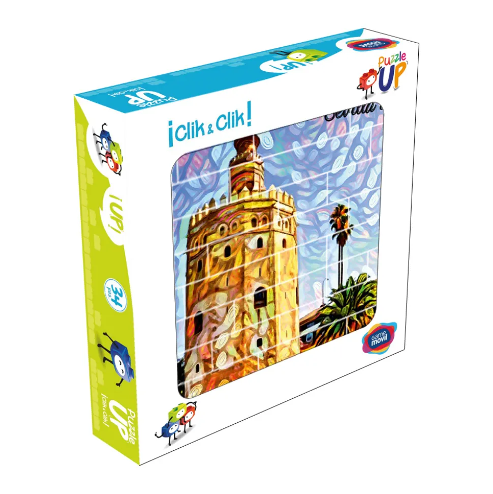 Puzle vertical Torre del Oro - Caja de 32 piezas