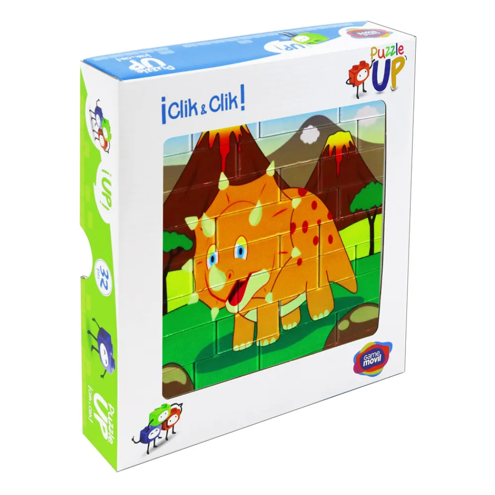 Discount Game Movil Puzle vertical Triceratops - caja de 32 piezas
