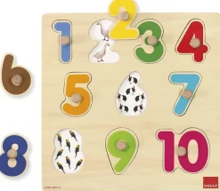 Diset Puzzle de madera números (Goula)
