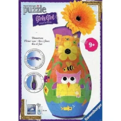Puzzle 3D Jarrón Búhos Girly Girl