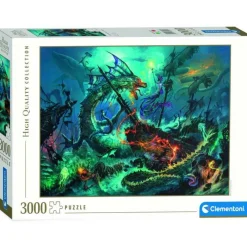 Online Clementoni Puzzle 3000 piezas Batallas debajo de la Mar