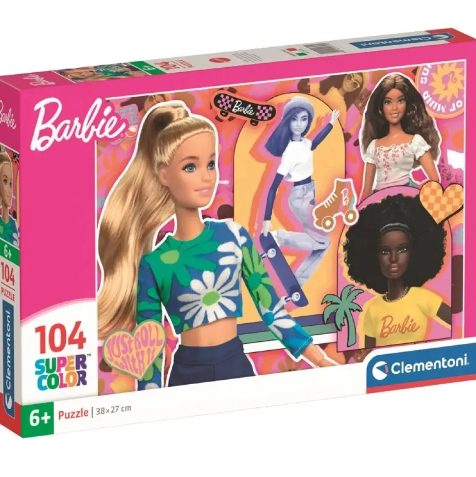 Puzzle 104 piezas de Barbie y sus amigas +6A