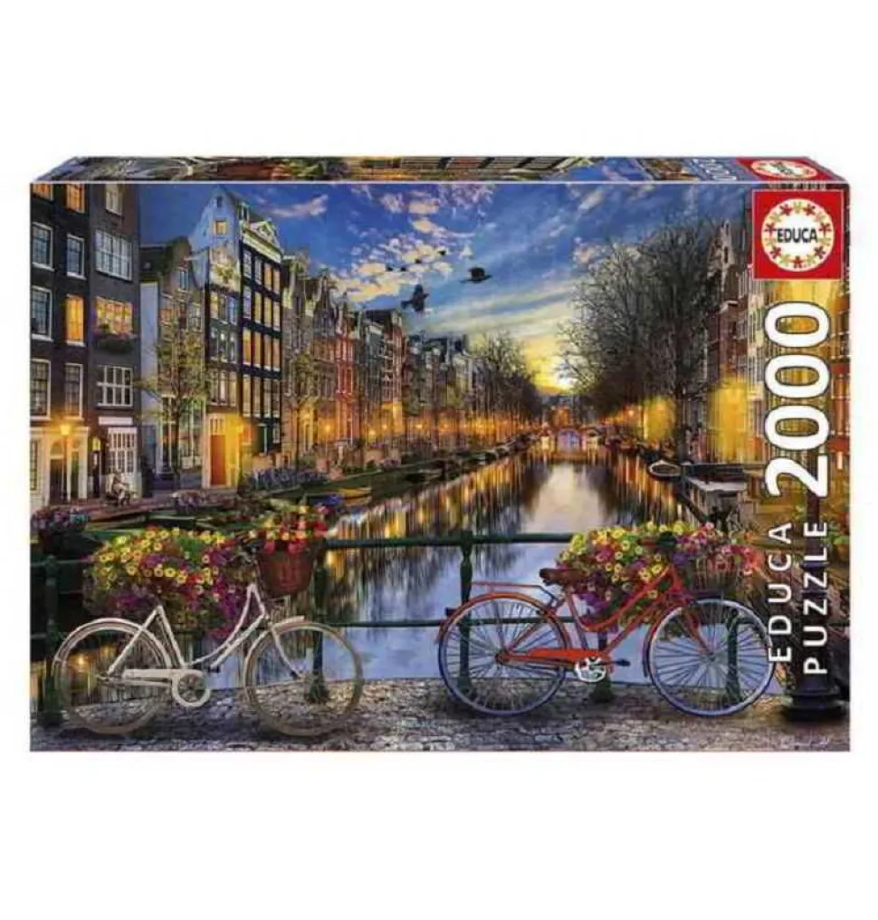 Puzzle 2000 piezas del Atardecer en Ámsterdam