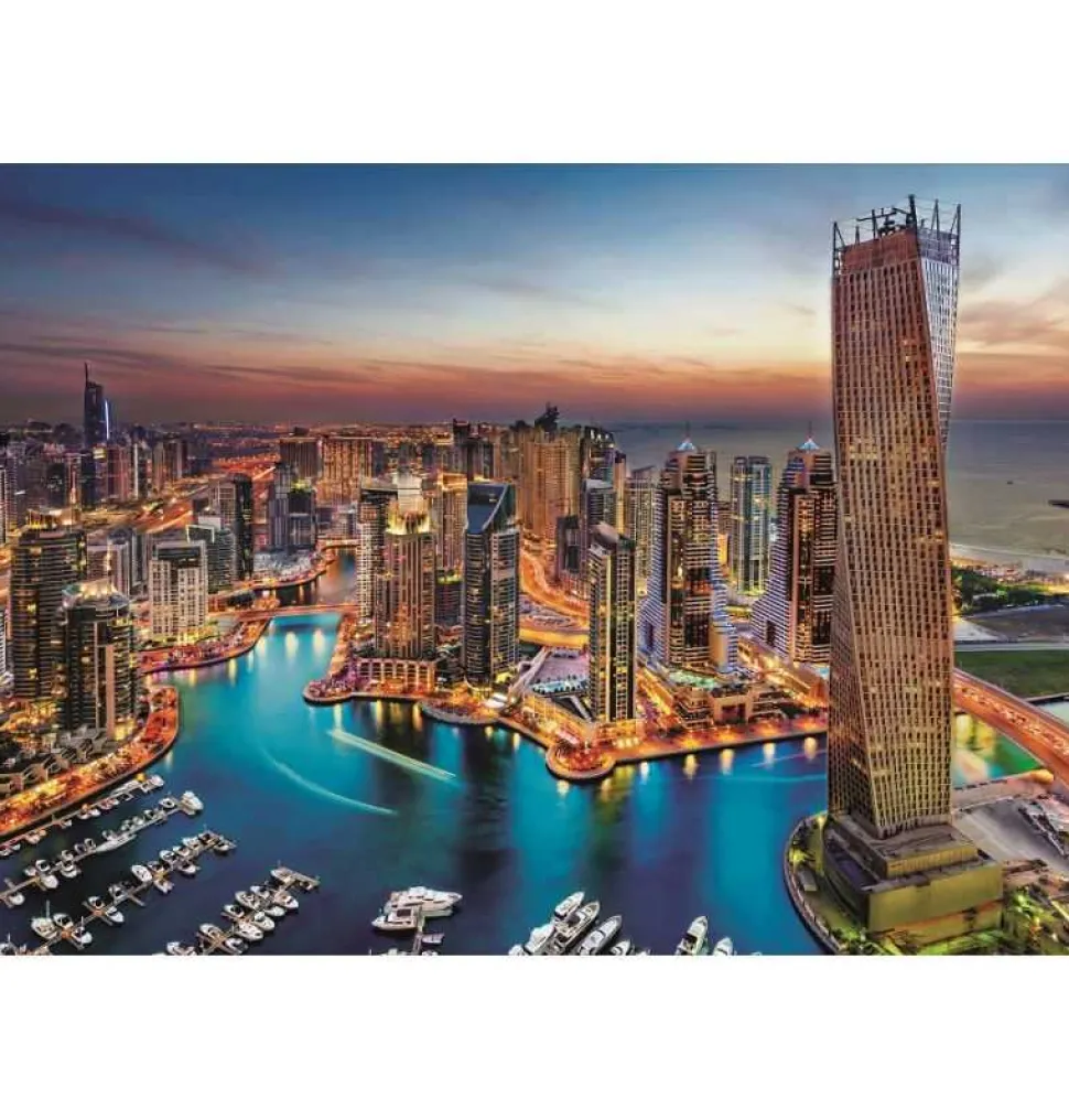 Puzzle 1500 piezas Dubái - ciudad emirato de los Emiratos Árabes Unidos -
