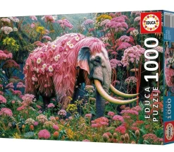Puzzle 1000 piezas Elefante floral - Educa