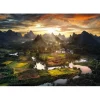 Puzzle 2000 Piezas Paisaje Montañas de China atardecer de China
