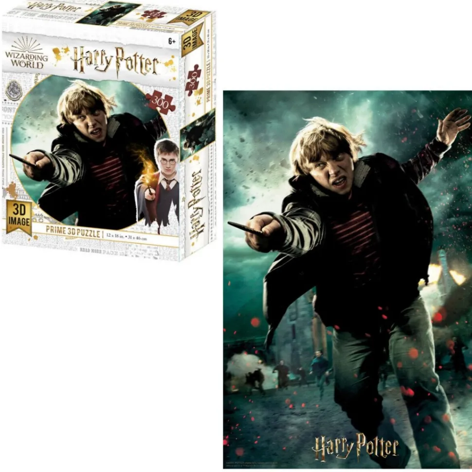Puzzle Prime Lenticular Harry Potter Ron Weasley Batalla 300piezas 46x31cm