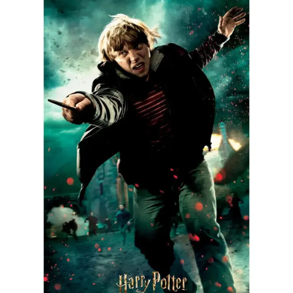 Puzzle Prime Lenticular Harry Potter Ron Weasley Batalla 300piezas 46x31cm