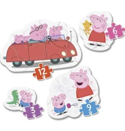 New Peppa Pig Puzzle Progresivo Familia