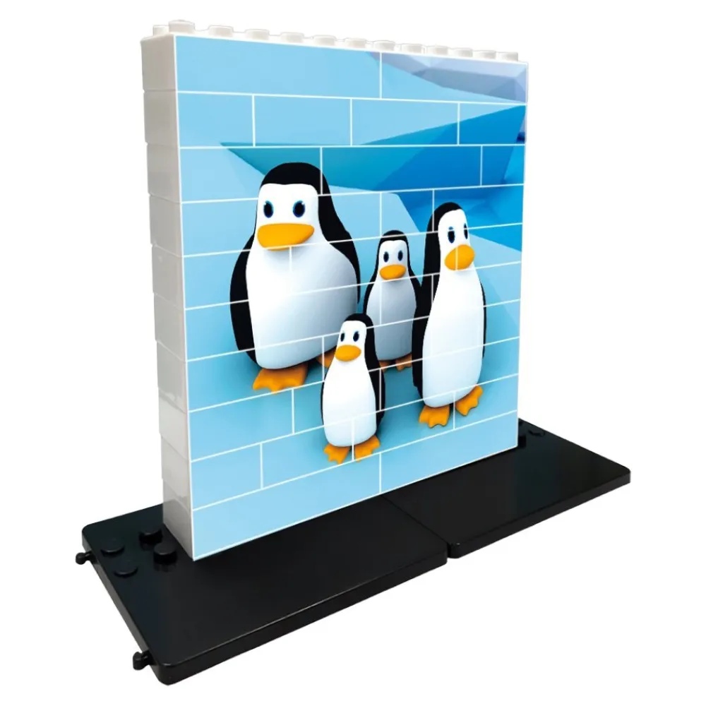 Discount Game Movil Puzzle vertical Pingüinos - Caja de 32 piezas