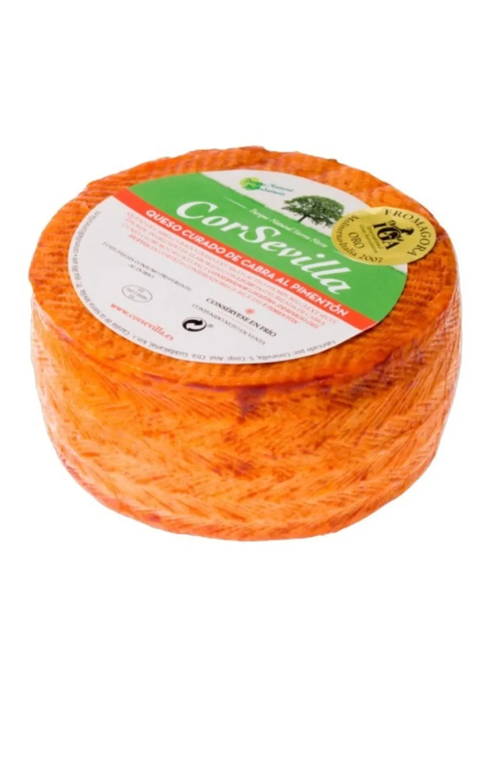 Queso curado de cabra al pimentón – Queso entero 700 g