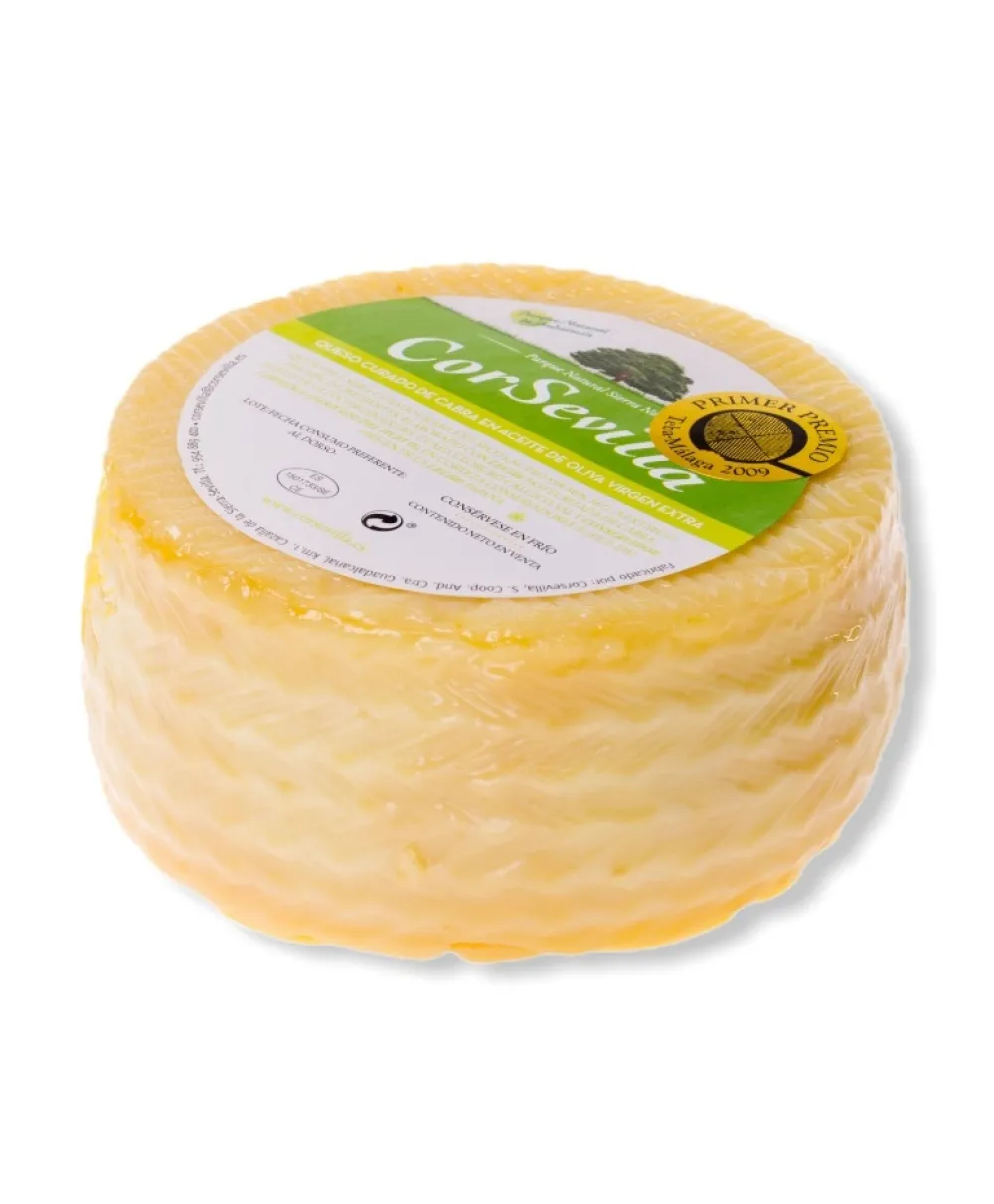 Clearance CorSevilla Queso curado de cabra en aceite de oliva virgen extra 700g