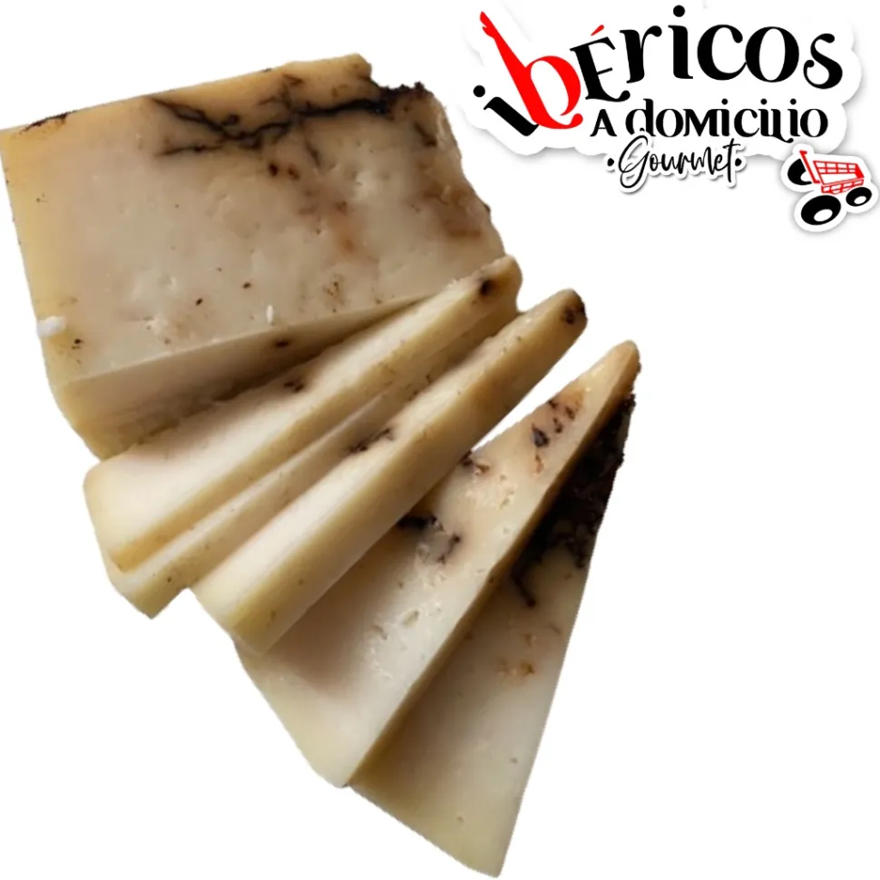 Queso de Oveja con Ajo Negro. Delicia Artesanal -Cuña 200g