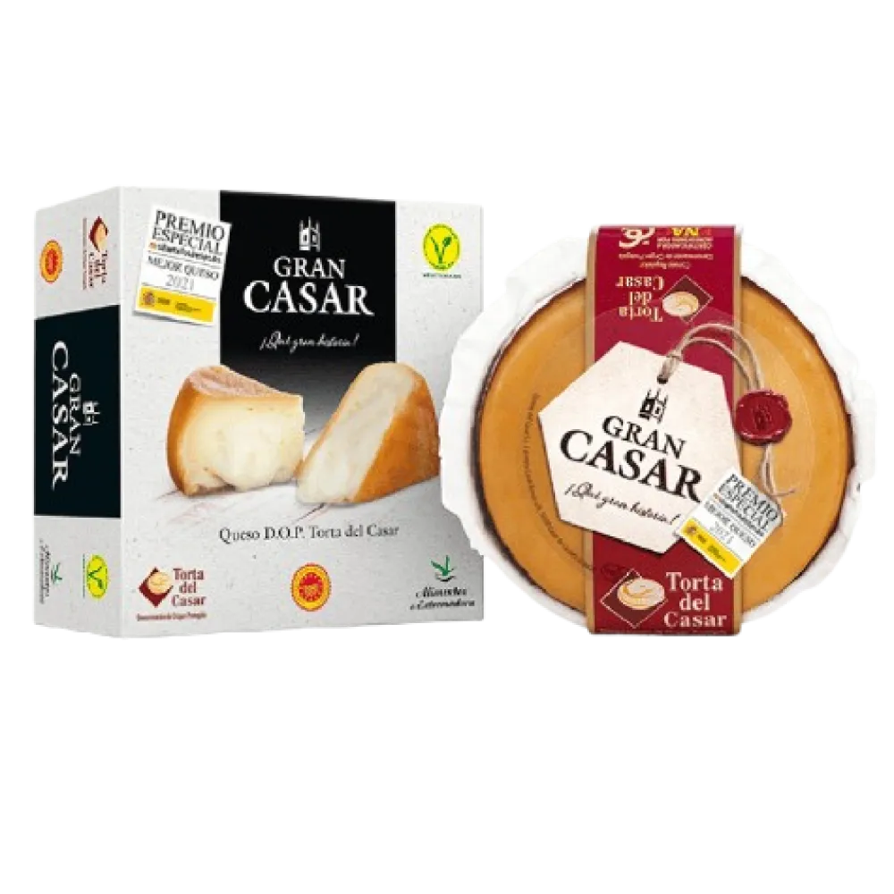 Ibéricos a Domicilio Gourmet Queso Gran Casar D.O.P. Torta del Casar 580g