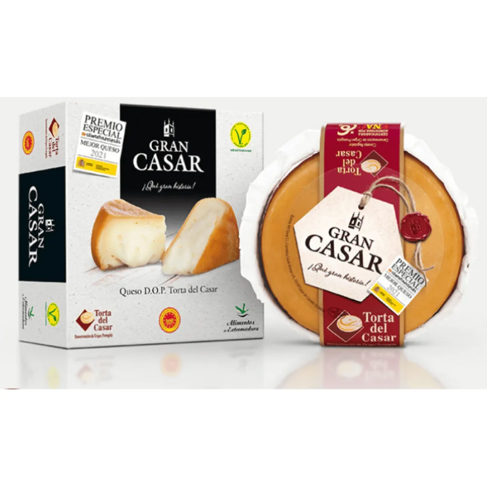 Ibéricos a Domicilio Gourmet Queso Gran Casar D.O.P. Torta del Casar 580g