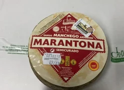 Online Ibéricos a Domicilio Gourmet Queso Marantona La Casota Semicurado, Queso Artesano Manchego de La Solana – CIUDAD REAL D.O. La Mancha - Pieza 1 k