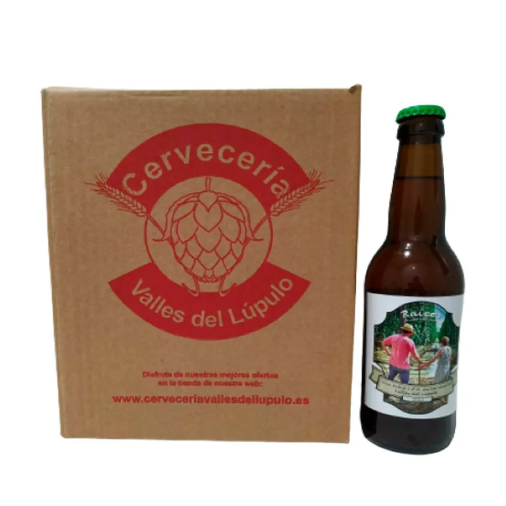 Sale Cervecería Valles del Lúpulo 6 Raíces - Nitro IPA en botellas de 33 cl