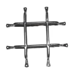 Rejas de Forja sin pintar para Mirillas y Puertas de Madera Rústicas - Para Mirillas o ventanucos de 20x20cm