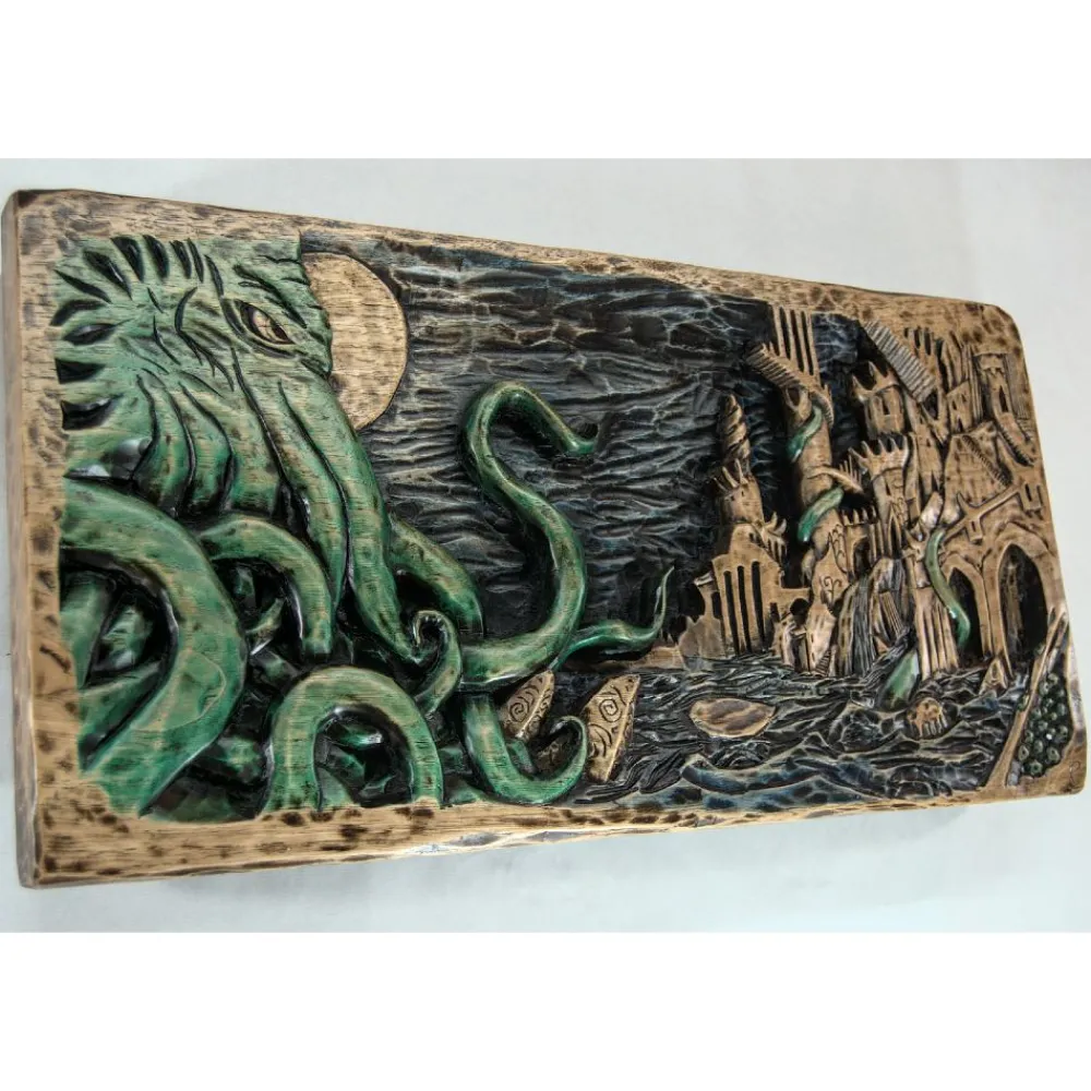 Cousas de madeira Relieve Cthulhu en R'lyeh