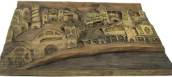 Online Cousas de madeira Relieve pueblo vintage