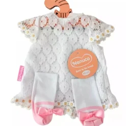 Ropa Muñeco Nenuco vestido blanco con patucos 42 cm. - Famosa