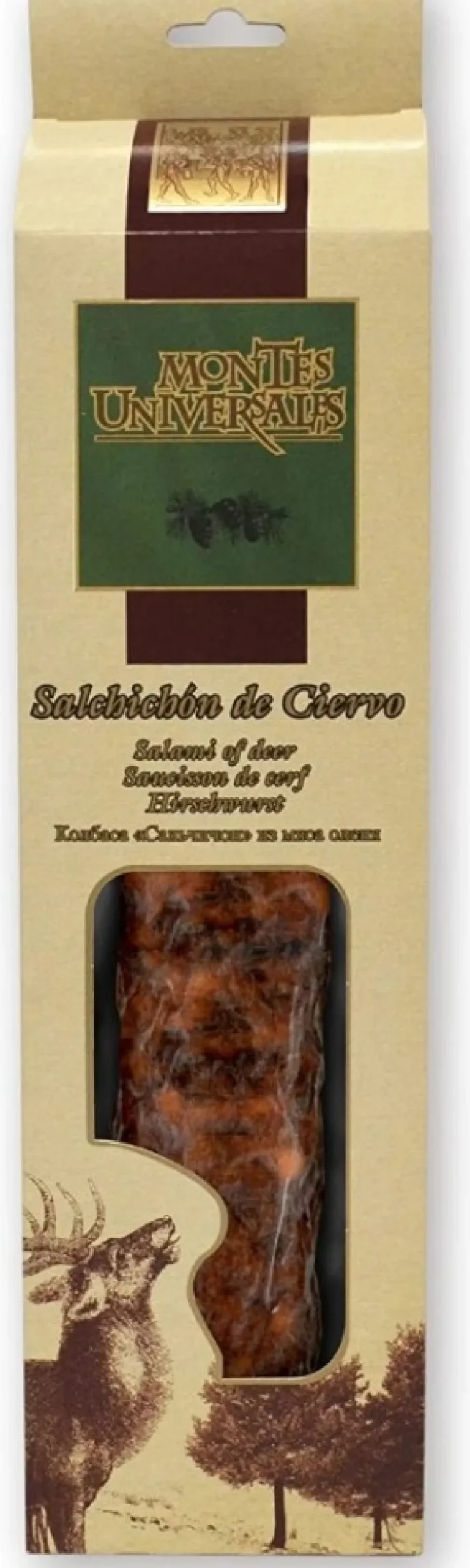 Online Montes Universales Salchichón Cular de Ciervo envasado al vacío - 300g