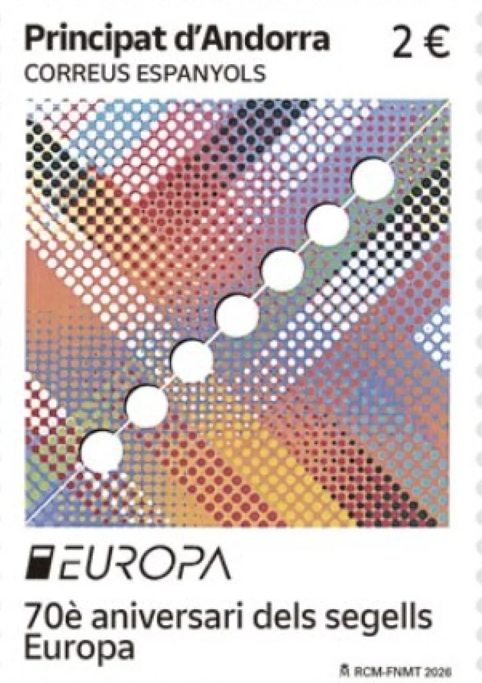 Sello 70è aniversari dels seguells Europa | Sellos de Andorra