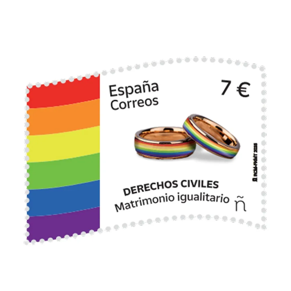 Sello 20 aniversario del Matrimonio Igualitario | Hoja Bloque