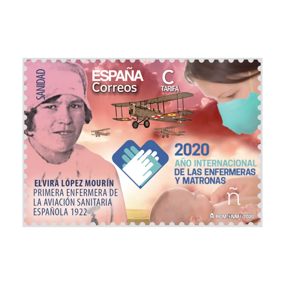 Sello Año internacional de Enfermeras y Matronas: 2020. Tarifa C I Pack de 5