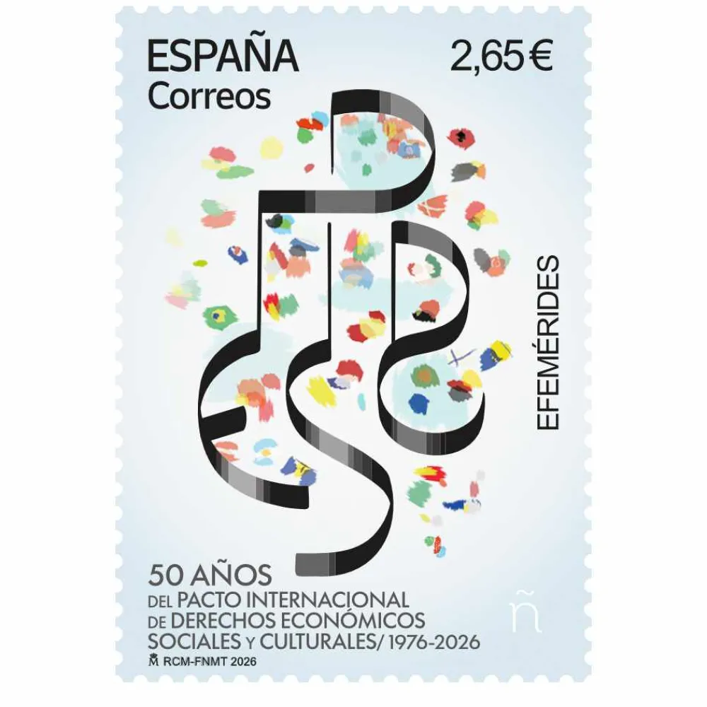 Online Sello 50 años del pacto internacional de derechos Económicos, Sociales y Culturales | Serie Efemérides