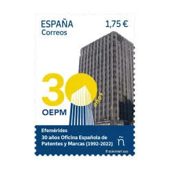 Sello 30 años Oficina Española de Patentes y Marcas (1992-2022) I Pack de 5