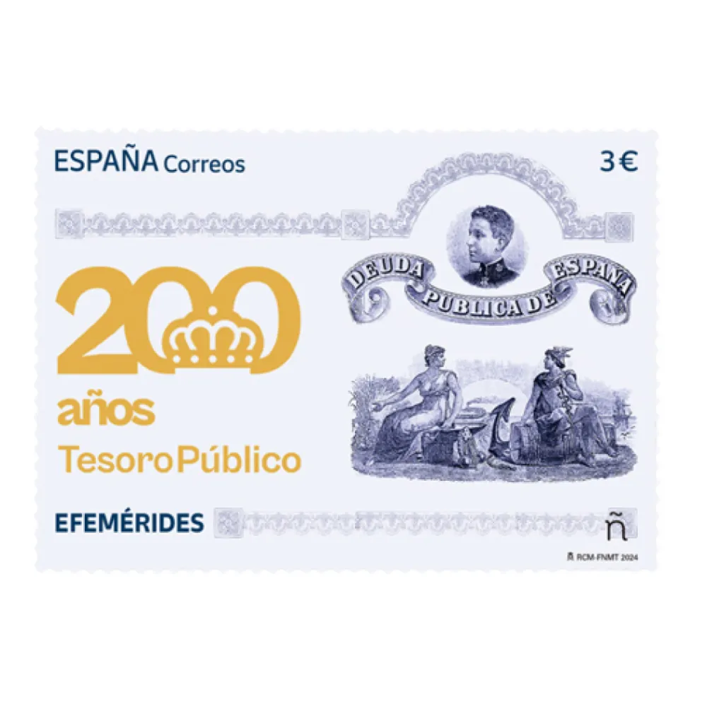 Sale Sello 200 años Tesoro Público | Serie Efemérides