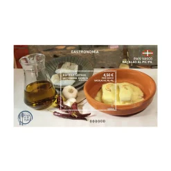 Sello Bacalao al pil pil. País Vasco | España en 19 platos 2022 | Hoja bloque