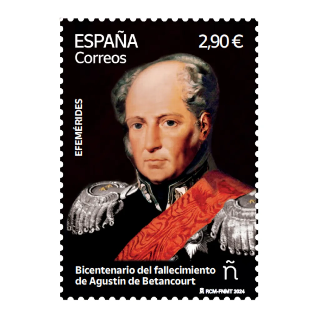 New Sello Bicentenario del fallecimiento de Agustín de Betancourt | Serie Efemérides