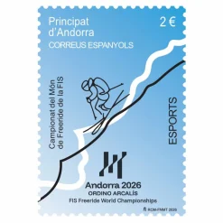 Sello Campionat del mon de Freeride de la fis 2026 | Sellos de Andorra