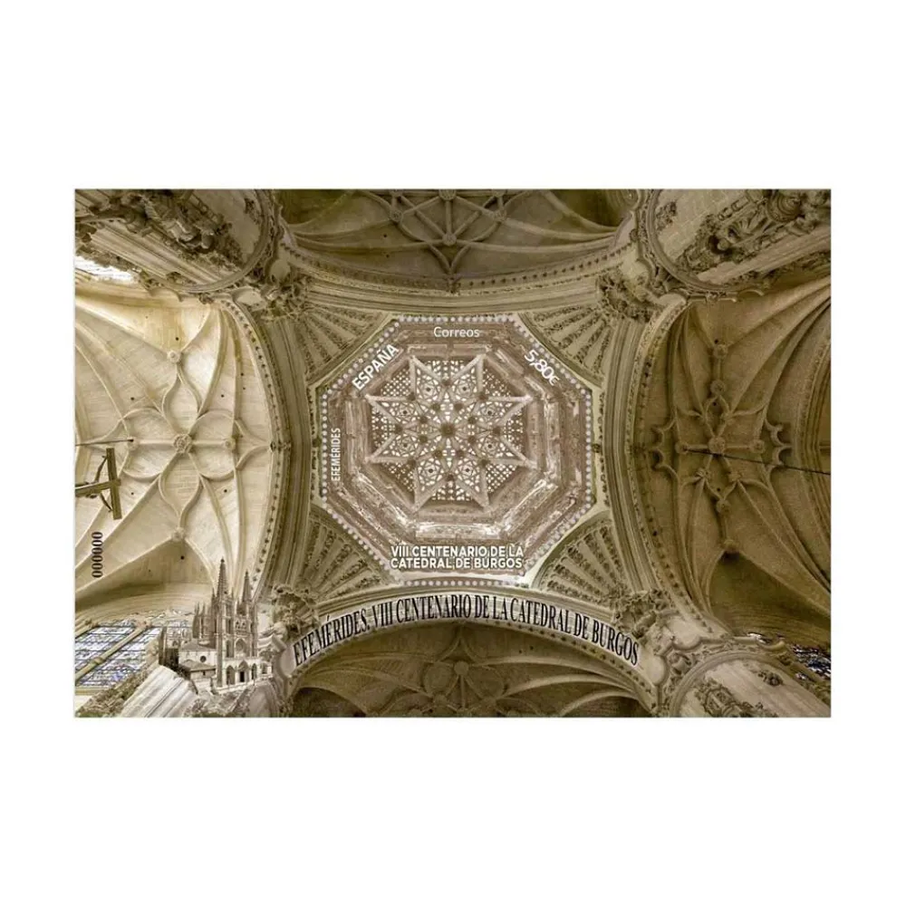 Online Sello Catedral de Burgos. VIII Centenario | Hoja Bloque