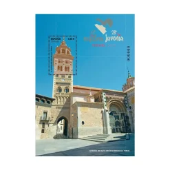 Sello EXFILNA 2023 | Teruel. Catedral de Santa Maria de Mediavilla I Hoja bloque