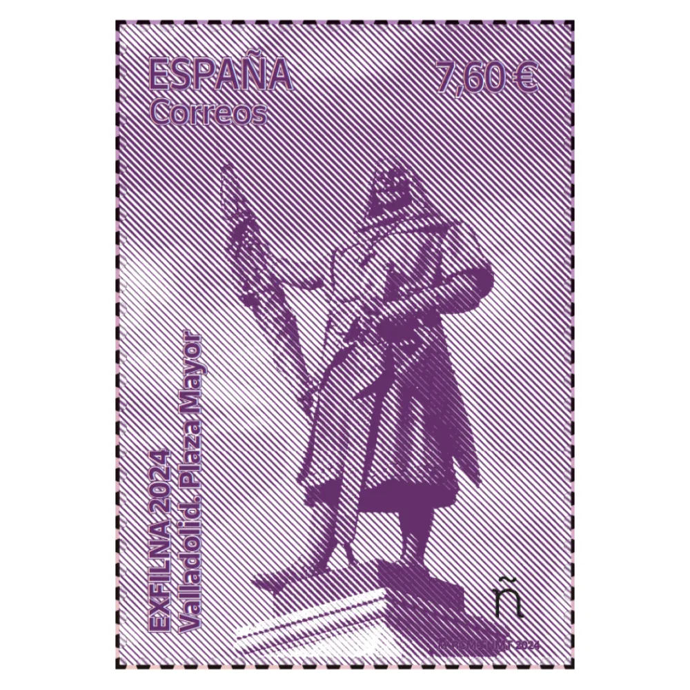 Online Sello EXFILNA 2024 | Valladolid. Plaza Mayor I Hoja bloque