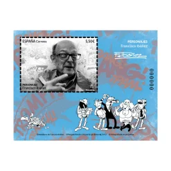 Sello Francisco Ibáñez | Serie Personajes | Humor gráfico | Hoja Bloque