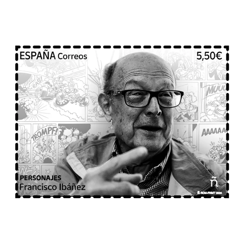 Sello Francisco Ibáñez | Serie Personajes | Humor gráfico | Hoja Bloque