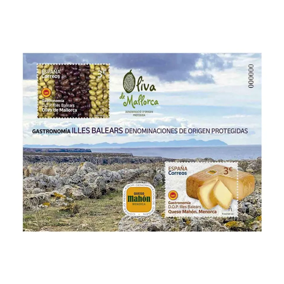 Sello Gastronomía Islas Baleares | Hoja Bloque