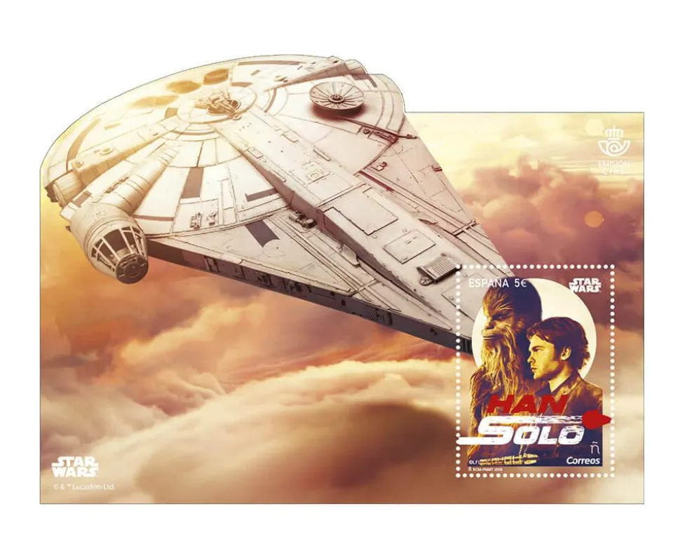 Sello Han Solo. Star Wars | Hoja Bloque