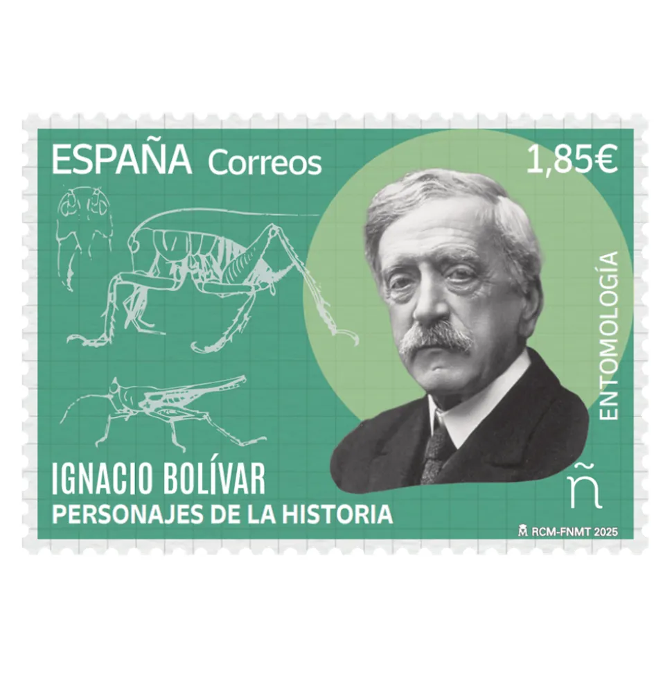 Sello Ignacio Bolívar Urrutia | Serie Personajes de la Historia