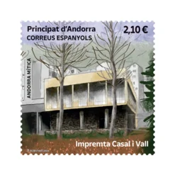 Clearance Sello Impremta Casal i Vall | Serie Andorra mítica | Sellos de Andorra
