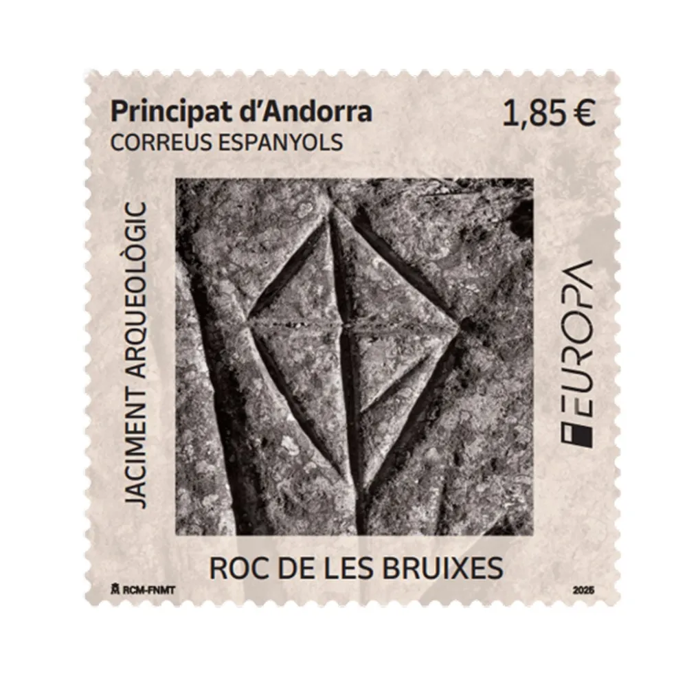 Hot Sello Jaciment Arqueològic Roc de les Bruixes. | Andorra | Europa 2025 | Pack 2
