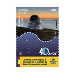 Sello la ciencia, la tecnología y la innovación. 40 aniversario IAC | España ES ciencia